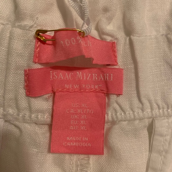 Isaac Mizrahi, 100% linen shorts - Picture 8 of 8